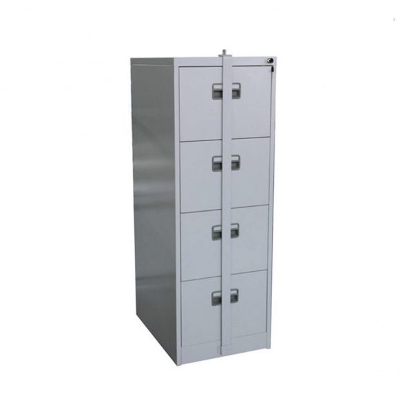Four Drawer Metallic Filing Cabinet on Sale