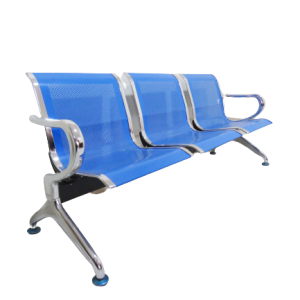 Airport Linked Waiting Chair – Unpadded Blue